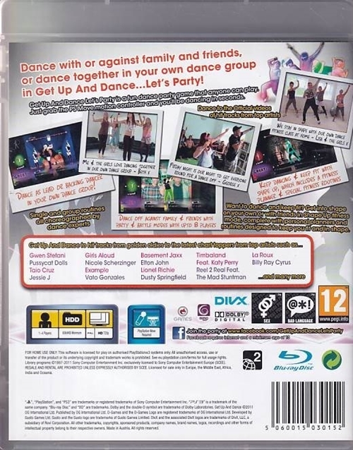 Get Up and Dance - PS3 (B Grade) (Genbrug)